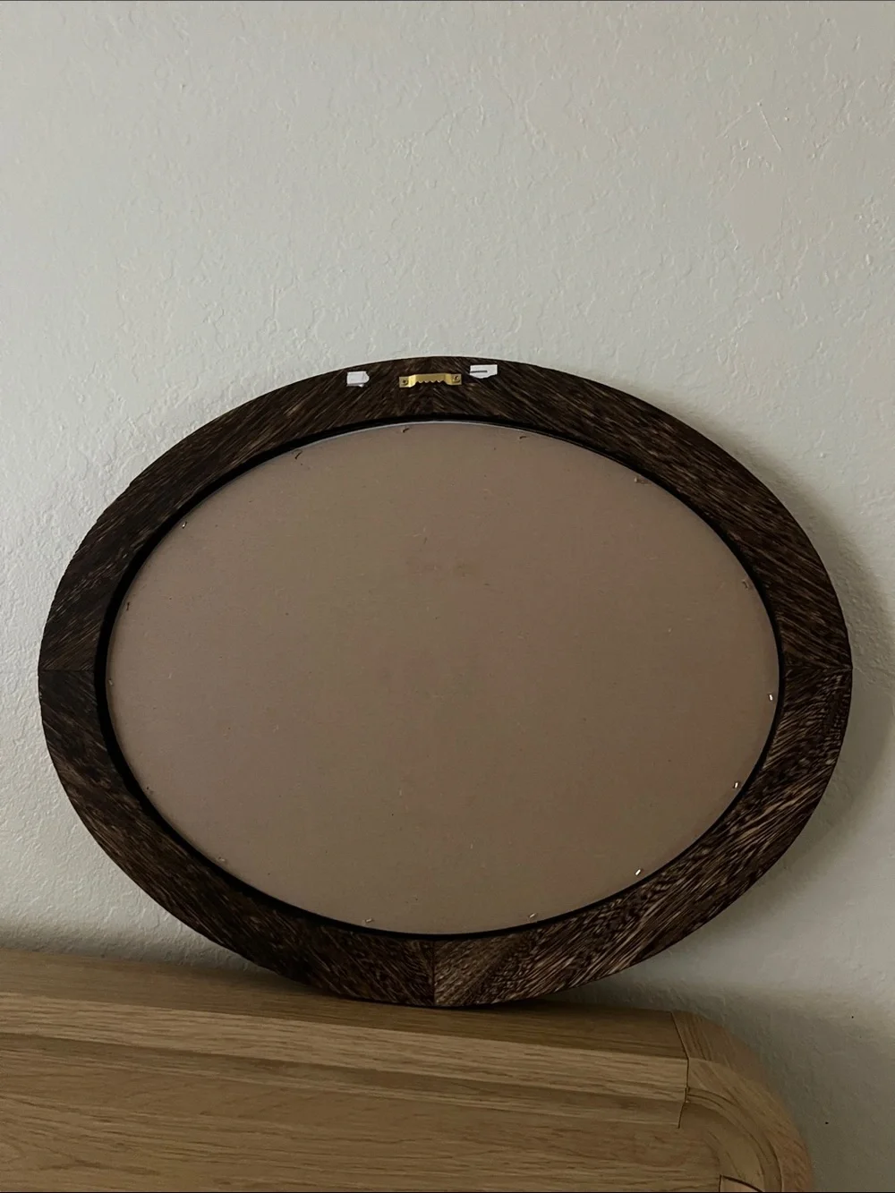 Abstract Oval Wall Art in Brown and Black - Unbranded 20x16